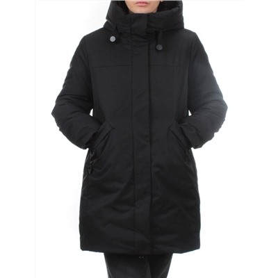M-23169 BLACK Пальто зимнее женское (верблюжья шерсть)