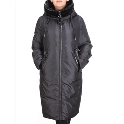 22607 BLACK Пальто зимнее женское SOFT FEATHERS (200 гр. био-пух)