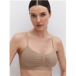 Omsa Топ OmD 1111S Cotton Майка "Toп" женская (кроп-топ на тонких бретелях с вкладышами), CO