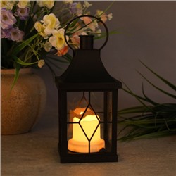 Светильник фонарь настольный 21 см черный / YR01514B /уп 48/