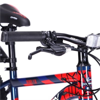 Велосипед 20" рама 12" 7sp COMIRON REBEL сине-красный