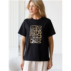 Футболка из премиального хлопка с авторским принтом