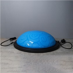 Полусфера балансировочная BOSU 58см Woohooo Curls эспандер, насос/ синий / B58Cu-B/ уп5