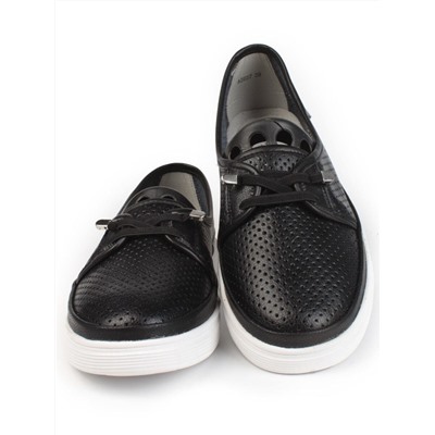 03-A5657 BLACK Полуботинки женские (натуральная кожа)