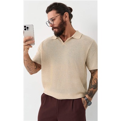 Футболка лен F011-06LN l.beige