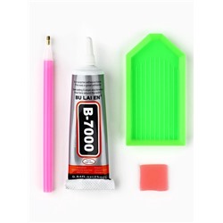 Алмазная мозаика на фигурке с полным заполнением «Мишка стразами», панда