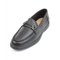 03-DYL143-1 BLACK Лоферы женские (натуральная кожа)