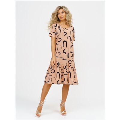 872 Платье "Бежевый"
