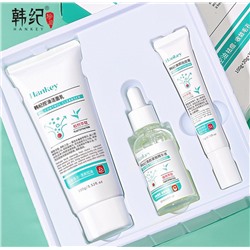 Набор анти-акне для жирной кожи с салициловой и гиалуроновой кислотами 3 в 1 Hankey