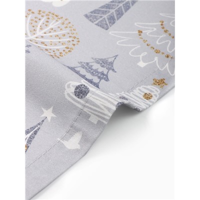 Набор салфеток сервировочных «Этель» Let it snow, 40×40 см - 4 шт., с декоративными кольцами, 100% хлопок, саржа 190 г/м²