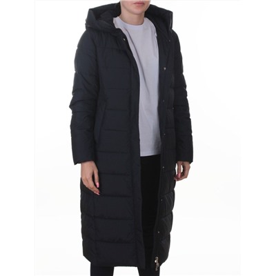 2037 DK. BLUE Пальто зимнее женское (200 гр. холлофайбер)