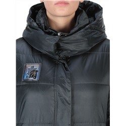 9110 INK BLUE Пальто зимнее женское FLOWERROVE (200 гр. холлофайбера)