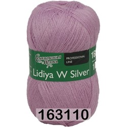 Пряжа Семеновская Lidiya W silver / Лидия ЧШ сильвер