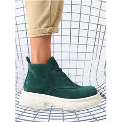 Ботинки ED'ART 308.агата'w. зеленый замша