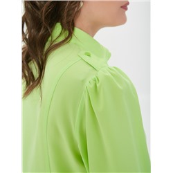 Блузка лимонного цвета с длинными рукавами