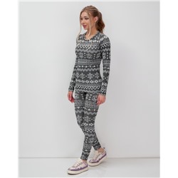 Комплект женского термобелья серого цвета 2520Sr