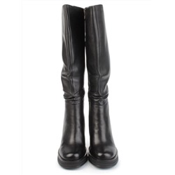 02-B6233-6051-3BM-1 BLACK Сапоги зимние женские (натуральная кожа, натуральный мех)