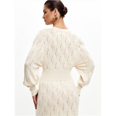 Платье FLOWER, Светлый беж