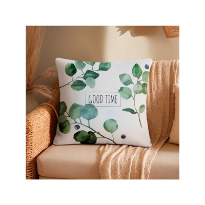 Наволочка декоративная «Этель. Эвкалипт» (вид 1), 48×48 см, 100% хлопок