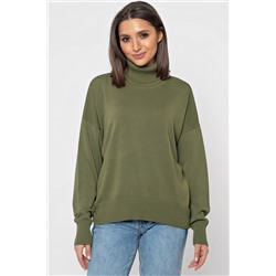 Однотонная женская водолазка 46 размера