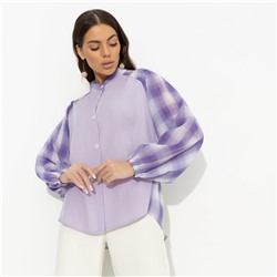 Рубашка с акцентными рукавами, Пропуск в мир роскоши (new)