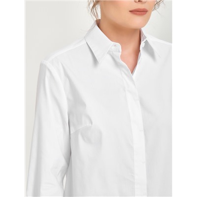Блузка белая с длинным рукавом