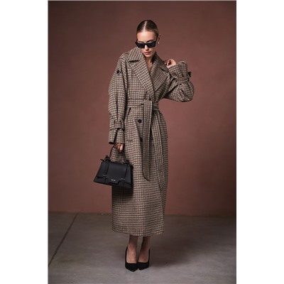 Пальто женское темно-бежевый