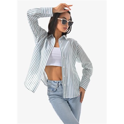 Женская рубашка оверсайз хлопок CRACPOT