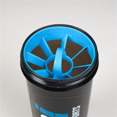 Бутылка/Шейкер BIGBRO SHS-700 чёрно-синяя, для спортивного питания 700ML/уп60