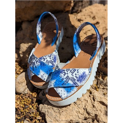 Avarca MENORQUINA 4393 azul+Pelle 2704 azulon АКЦИЯ
