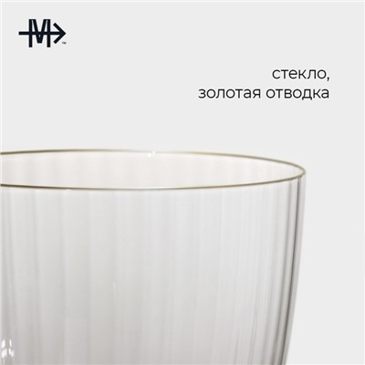 Бокал для вина Magistro «Орион», 400 мл, 9.5×24 см, стекло, прозрачный