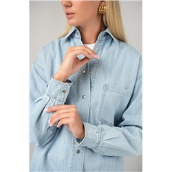 Женская джинсовая рубашка Happyfox