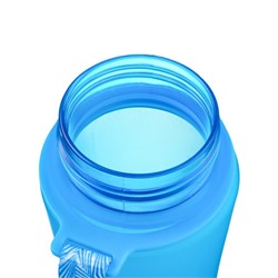 Бутылка для воды, с поильником, 600 мл, голубая
