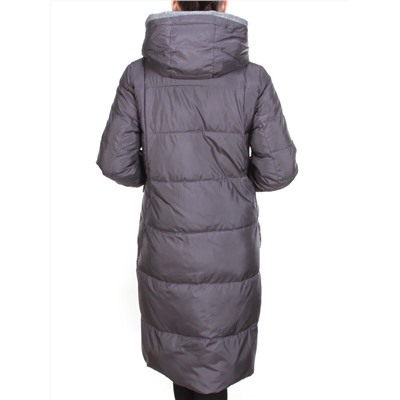 2115 DARK GRAY Пальто зимнее женское MELISACITI (200 гр. холлофайбера)