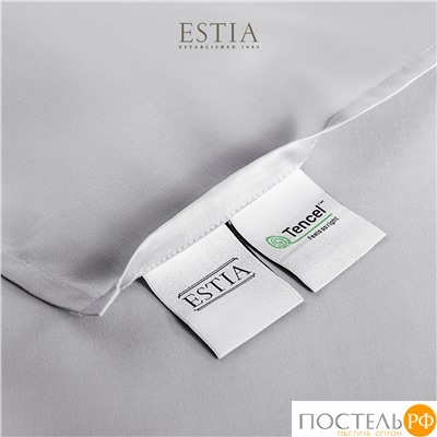 Estia ОРНЕЛЛА сер Простыня на резинке 160х200+30, 1пр.,тенсель