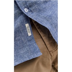 Рубашка к/р лен F111-0450 jeans