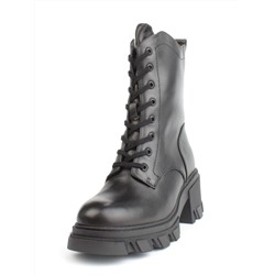 04-M2-5122 BLACK Ботинки зимние женские (натуральная кожа, натуральный мех)