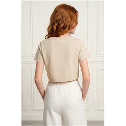 Укороченная футболка для девочки Happyfox