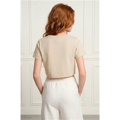 Укороченная футболка для девочки Happyfox