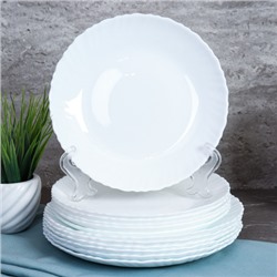 Столовый набор 20 предметов Классика с блюдом / 20/758578120 (white) /уп 2/