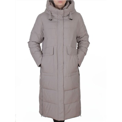 8359 GRAY Пальто зимнее женское (200 гр. холлофайбер)