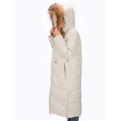 H23-631 LT. BEIGE Пальто зимнее женское (200 гр. тинсулейт)
