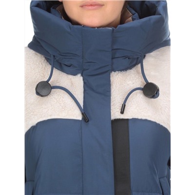 M - 2185 DARK BLUE Куртка зимняя женская MEAJIATEER (200 гр. био-пух)