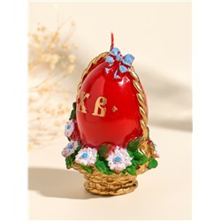 Свеча декоративная «Пасхальное яйцо в корзинке», 7×10.5 см, 130 г