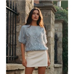 Лонгслив с рюшами