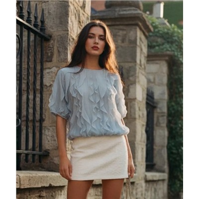 Лонгслив с рюшами