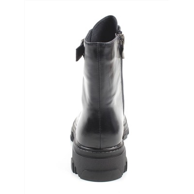 01-E2014B-497F DT. BLUE Ботинки демисезонные женские (натуральная кожа)