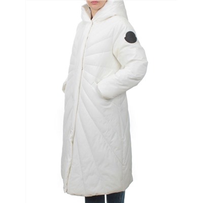 H265 WHITE Пальто зимнее облегченное женское (150 гр. холлофайбер)
