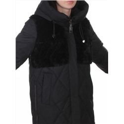 M-8800 BLACK Куртка зимняя стеганная женская (150 гр. холлофайбер)