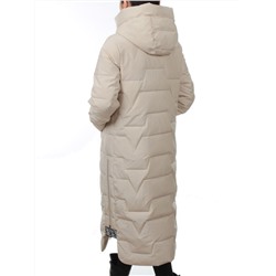 H268 LT. BEIGE Пальто зимнее женское (170 гр. холлофайбер)